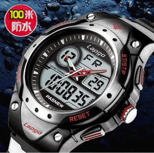  正品百圣牛电子表 户外运动手表中学生手表 男孩防水多功能登山表