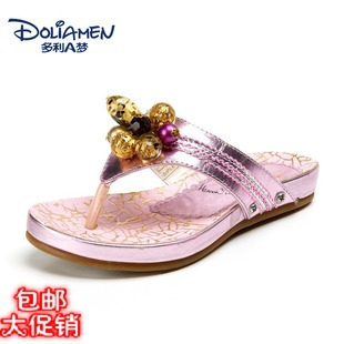  DOLIAMEN新款正品女夹趾童鞋儿童运动凉鞋  沙滩鞋  女儿童凉拖鞋