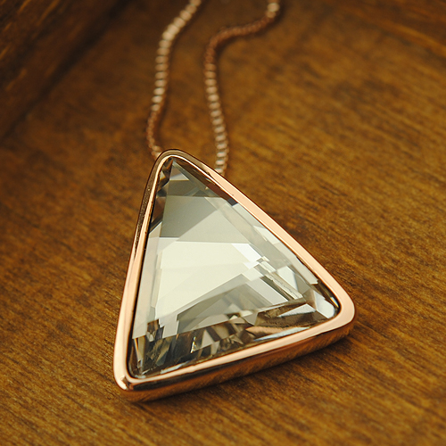 首饰水晶项链女链...