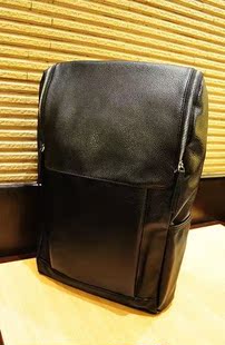  新款纯色PU韩版时尚大容量双肩包休闲学生书包背包女包包