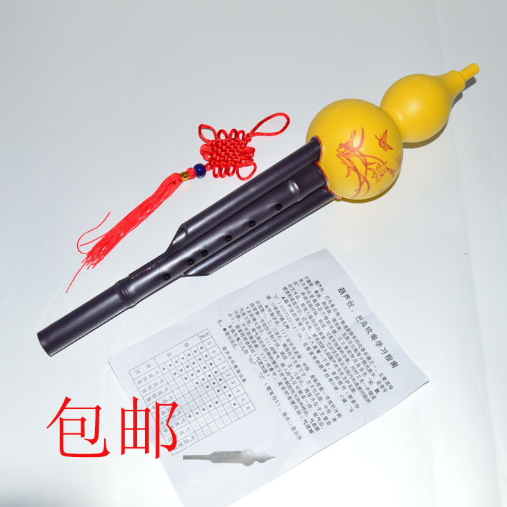 包郵塑料葫蘆絲適合舞蹈拍攝道具初學玩具兒童早教送指法表中國節在類目 樂器/吉他/鋼琴/配件, 民族樂器, 民族吹奏樂器, 葫蘆絲中 - 來自Buy2taobao.com提供專業的淘寶代購服務