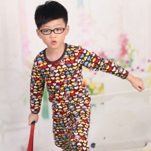 冬季新款儿童保暖内衣加绒<em>加厚男童</em>女童不倒绒