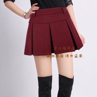 吉美特2013冬季新款女裙子韩版毛呢短裙半身