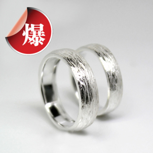  990纯银 情侣戒指 原创银饰 手工银饰  【十年】单只价 满百包邮