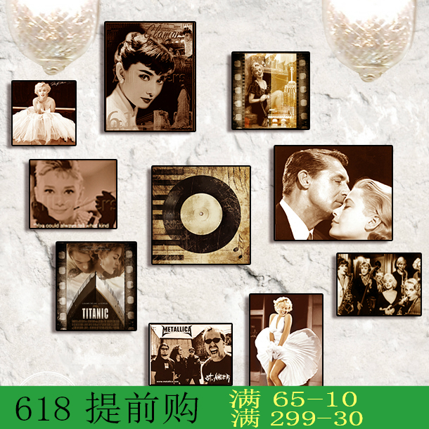 复古怀旧海报无框画酒吧咖啡厅挂画个性装饰画人物壁画休闲厅墙画在类目 家居饰品, 装饰画, 现代装饰画中 - 来自Buy2taobao.com提供专业的淘宝代购服务