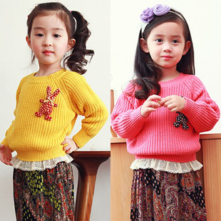 搬仓五折金冠童装<em>男童</em>女童 <em>长款毛线开衫</em>毛衣