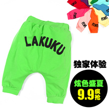 Thirty-one 2013 summer Korean boys and girls children's alphabet children baby pants shorts harem pants in 6057