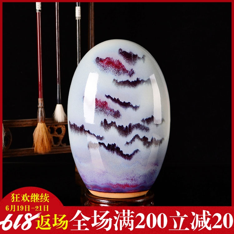 景德镇陶瓷仿古钧瓷来福石家居装饰品新中式客厅工艺品博古架摆件在类目 家居饰品, 摆件中 - 来自Buy2taobao.com提供专业的淘宝代购服务