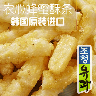  韩食速递韩国进口膨化食品 休闲小零食 农心造清蜂蜜酥 大米条80g