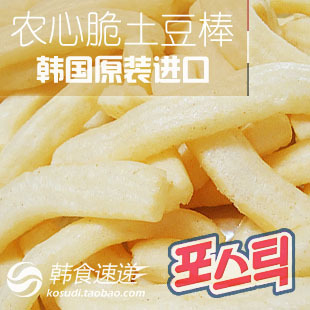  韩国进口休闲小零食 膨化食品 农心薯条 土豆棒 Postick 70g