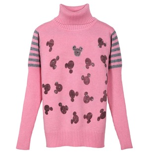  新款特价 儿童羊绒衫中大童女童加厚高领毛衣 女童针织打底羊毛衫