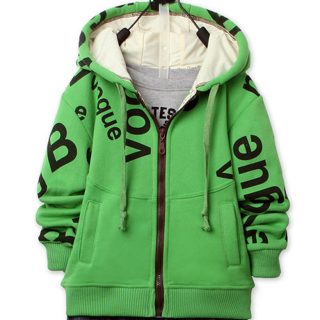 冬季童装潮<em>儿童</em>抓绒卫衣绒衣男童<em>开衫卫衣加绒</em>