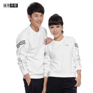  城市丹奇581春秋男运动服女运动套装南韩丝套衫情侣款运动服套装