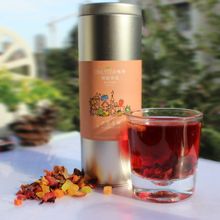  唯茶巴黎香榭水果茶 可以吃的花茶 花果茶 果粒茶 果味茶150g包邮
