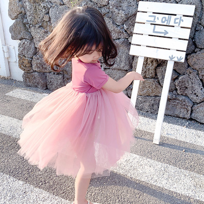 女童夏装连衣裙2019女宝宝蓬蓬纱裙网红小公主女孩夏季超洋气裙子