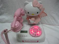Проводной и DECT-телефон 正品粉红kt猫仿古电话机hello kitty电话机来电显示电话机