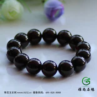  S200雅尚石缘/精品深血珀手串/琥珀蜜蜡手链/个性外黑内血色16mm