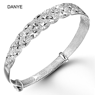  danye 银手镯999纯银女款 手镯 纯银手镯时尚 璀璨 新年礼物 包邮