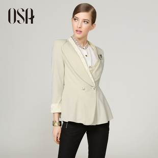  OSA欧莎正品牌女装春季 通勤气质修身小西装西服外套女W33007