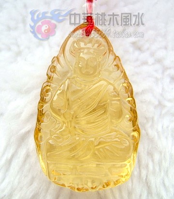 Open Buddhism Fengshui Citrine Not moving statue Bodhisattva Necklace men and women Pendant Roosters Natal Buddha Patron saintin the Accessories/Fashion Jewelry, Pendant/Pendant category - from Buy2taobao.com to provide professional Taobao agent buy service