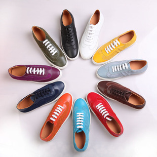  春秋新款Hermes爱马仕男鞋男鞋皮鞋英伦时尚休闲鞋系带男板鞋