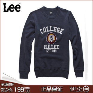  lee卫衣男士抓绒卫衣套头衫 打折 8883-5G6X 专柜正品包邮促销
