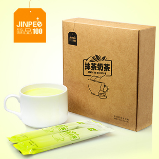  简品100.经典抹茶奶茶 纯天然/速溶袋装/抹茶奶茶粉 15条 买2送1
