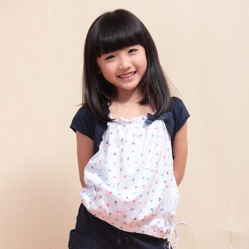 公主碎花娃娃衫夏款...