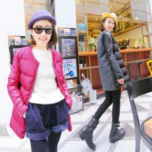  预售小维 冬装新品棉袄外套女中长款修身保暖羽绒棉服加厚棉衣^@^