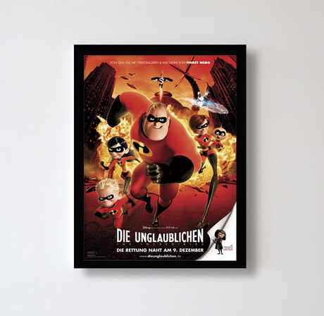 超人特工队 电影海报装饰画实木有框画现代简