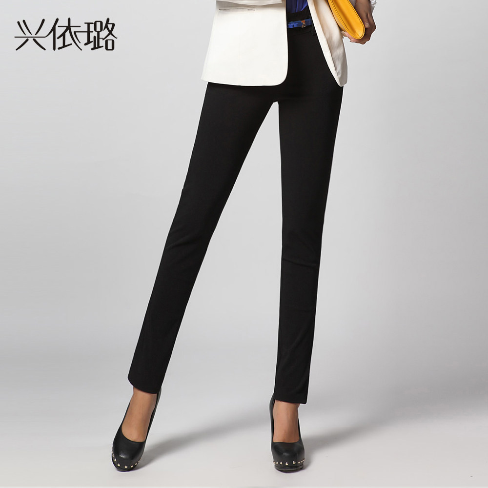 兴依璐女裤2013秋冬铅笔裤新款显瘦长裤女弹力休闲小脚裤