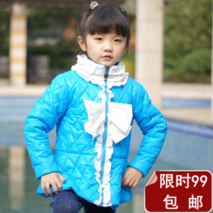  POGGE女童薄款棉外套韩版儿童棉袄正品中大童棉服春秋款新品热销
