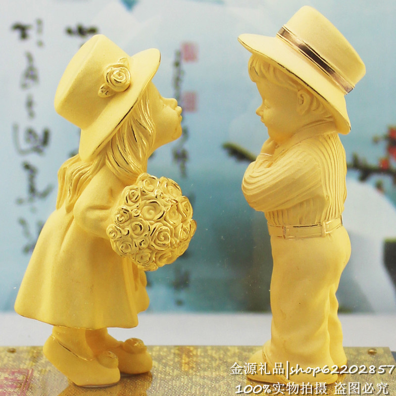 黄金婚庆礼品 送朋友新婚礼物 结婚周年送礼实用创意 工艺品摆件 黄金婚庆礼品 送朋友新婚礼物 结婚周年送礼实用创意 工艺品摆件