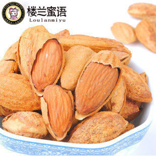  巴旦木 新品新疆特产 楼兰蜜语手剥奶油巴旦木180克薄壳杏仁
