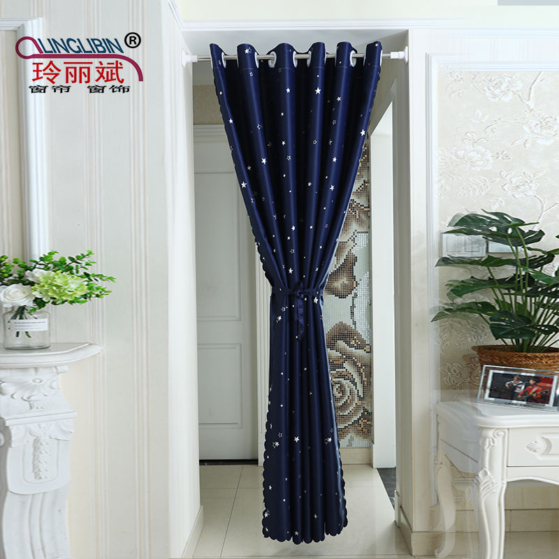 Fabric art door curtain household simple and easy screen partition Dressing room shading curtain Punch holes bedroom a living room air conditionerin the Home Fabric , Curtains and curtain accessories , Curtain category - from Buy2taobao.com to provide professional Taobao agent buy service