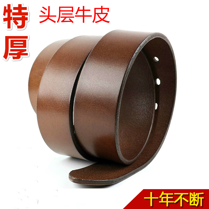 F001 thickening Men's genuine leather Belt Take the lead Special thick male The first layer cowhide belt 3.8cmin the Accessories/Leather belt/Hat/Muffler , Belt/Leather belt/Yaolian category - from Buy2taobao.com to provide professional Taobao agent buy service