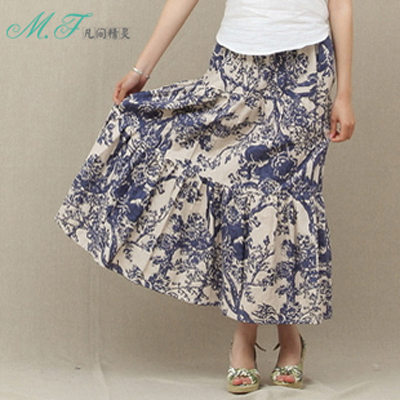 波西米亚民族风半身裙...