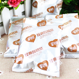  【单包试吃】新品 爱可饮经典醇奶茶1包45g+椰果1盒30g