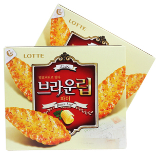  年货 lotte 韩国乐天树叶饼干90g/180g 蜂蜜烤制真超好吃哦千层酥