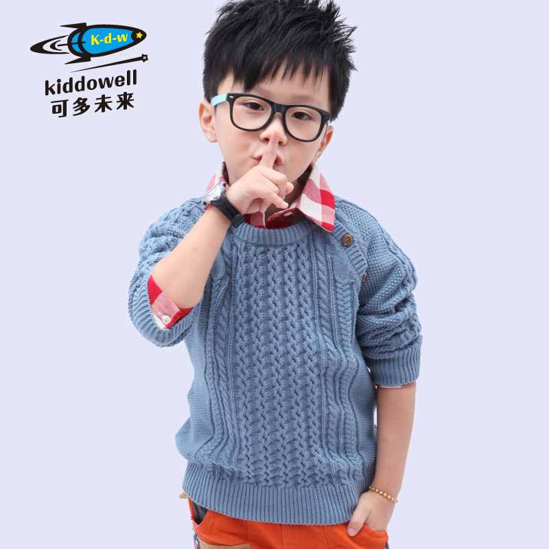 童装2013新款<em>男童毛衣</em> 小孩<em>毛衣</em>秋冬儿童线衫