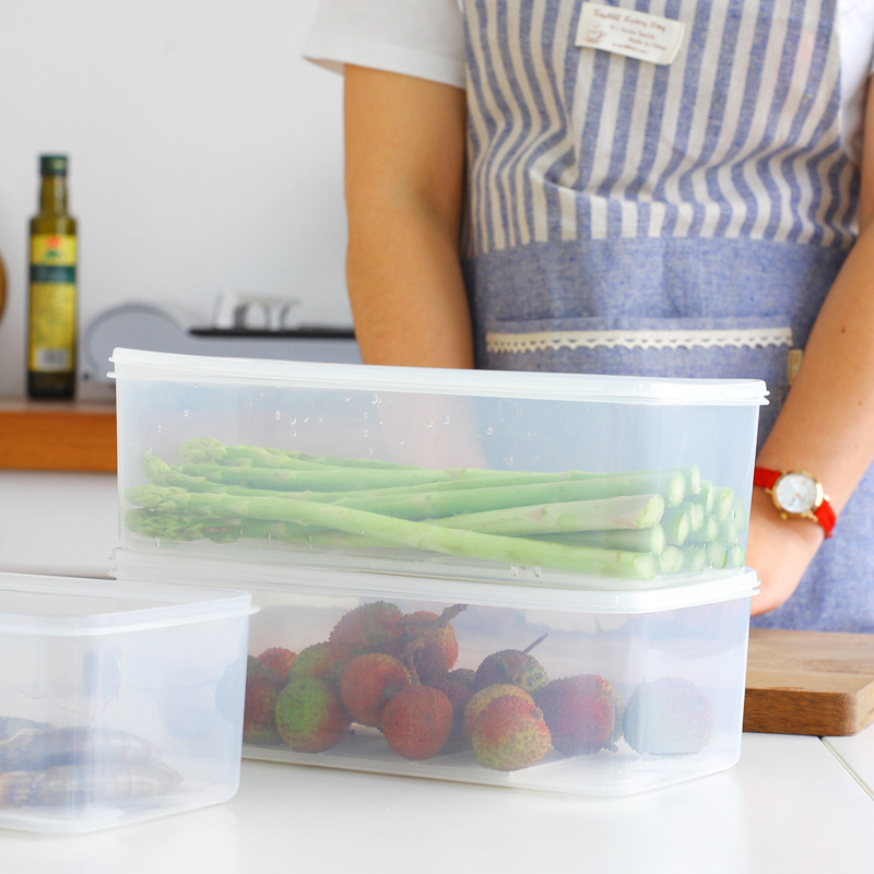 Simplicity rectangle capacity Plastic Refrigerator storage box Fruits and vegetables Crisper Freezing Arrangement Box Leachatein the Tableware , Fresh container/Fresh Containers , Crisper category - from Buy2taobao.com to provide professional Taobao agent buy service