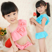 Детский купальник / брюки, Купить недорого Новый супер милый маленький ребенок ребенком Спрингс Лолита девушки купальник бикини chaomeng раскол