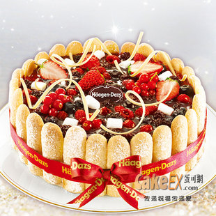  哈根达斯品牌蛋糕哈尔滨速递｜夏洛特 巧克力+仲夏野莓冰淇淋新品