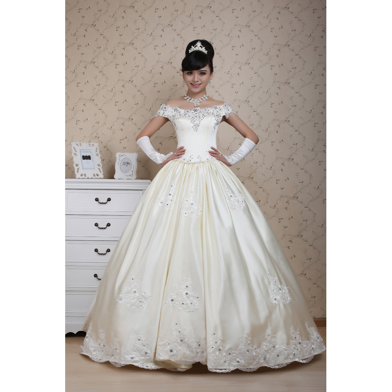 典恒新娘婚纱礼服2013新款韩版甜美公主一字肩显瘦婚纱DHS-33款 典恒新娘婚纱礼服2013新款韩版甜美公主一字肩显瘦婚纱DHS-33款