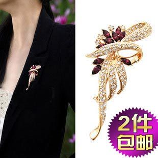  伊泰莲娜丽晶胸针 正品 韩国水晶胸花 精致百搭时尚 礼物女
