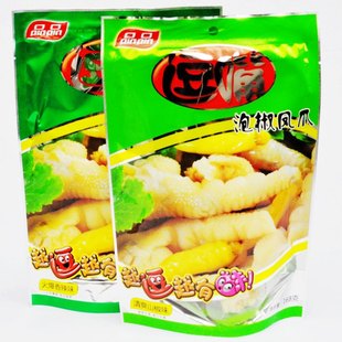  5袋包邮 品品人生逗嘴泡椒凤爪168克零食小吃四川特产