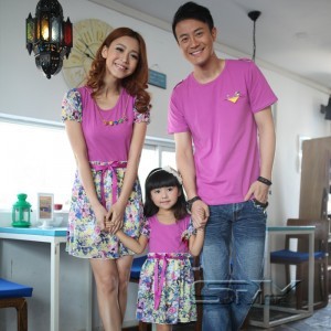  13年夏韩版连衣服裙子女儿童装宝宝亲子裙父女装T恤亲子装家庭装