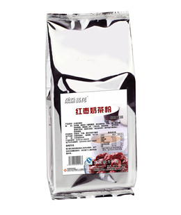  奶茶 珍珠奶茶原料批发 晶花三合一红枣奶茶粉1KG 袋装