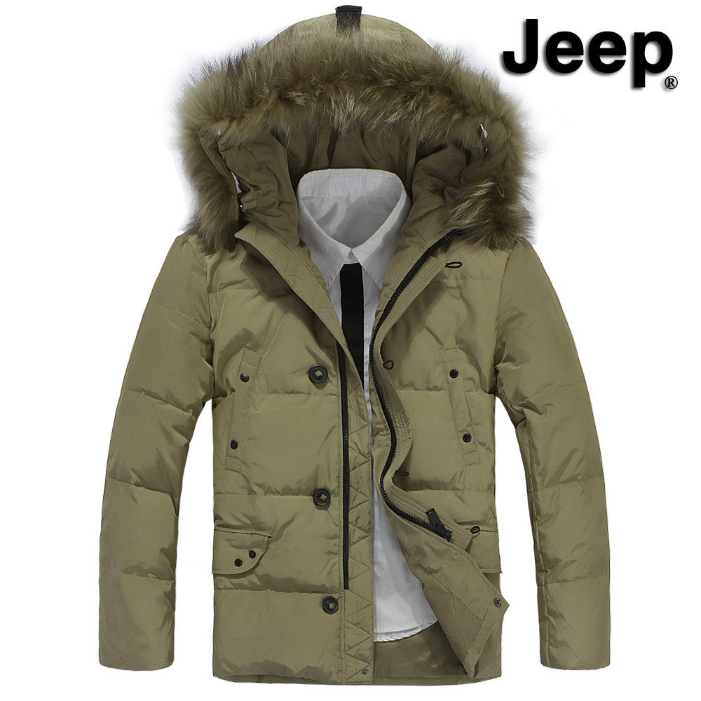 jeep/吉普专柜男士羽绒服男正品清仓JEEP羽绒服加厚中长款加大码