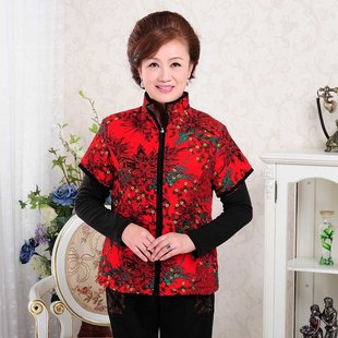 【米利根服饰】2013<em>中老年女装棉马甲</em>休闲时